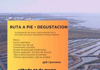 GRANJA MARINA: RUTA INTERPRETATIVA A PIE + DEGUSTACIÓN SALINERA en PUERTO REAL