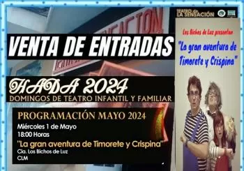 TEATRO INFANTIL La gran aventura de Timorete y Crispina de Los Bichos de Lu en CIUDAD REAL