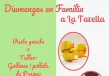 Diumenges en família a La Tavella: Taller gallines i pollets de Pasqua (14 d'abril) En Cànoves i Samalús