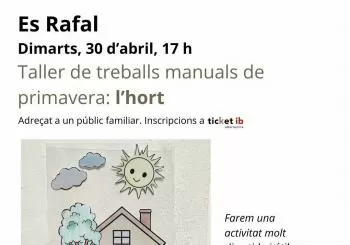 TALLER DE TREBALLS MANUALS DE PRIMAVERA en sa Pobla