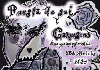 Puesta de Sol+Gamusino en Dime que me quieres bar en Madrid