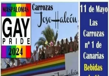 CARROZAS JOSE HALCÓN - MASPALOMAS PRIDE 2024 en SAN BARTOLOMÉ DE TIRAJANA