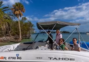 Fun Boat Rental with Captain in Miami Beach - up to 6 people