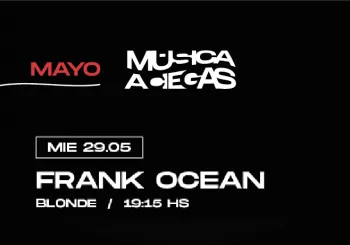 Musica a Ciegas: FRANK OCEAN, BLONDE en BARCELONA