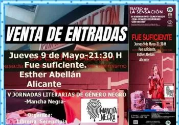 Fue suficiente de Esther Abellan-Alicante V JORNADAS LITERARIAS DE GÉNERO N en CIUDAD REAL