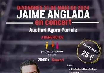 Jaime Anglada en concert a benefici de Projecte Home Balears Palma