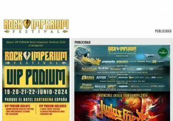 Abono VIP Rock Imperium Festival en Cartagena