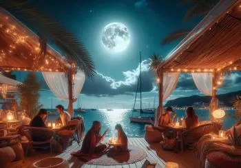 Tarot bajo la luz de la luna en Jardinet del Mar en Barcelona