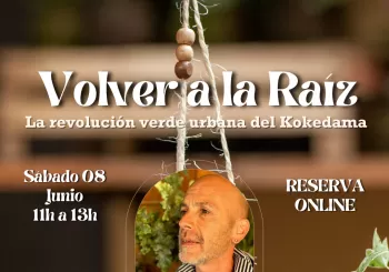 Taller de kokedamas ¡VUELVE A LA RAÍZ! en Barcelona