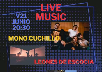 MONO CUCHILLO+LEONES DE ESCOCIA+SONIDO INTERMITENTE EN HANGAR48 (Rock alternativa / indie rock) en Madrid