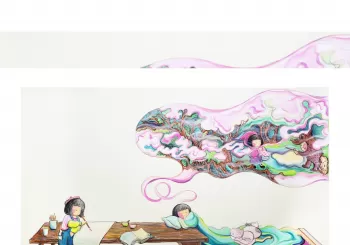 Hong Kong artist Prudence Mak - Traditional Chinese ink painting and Pop Art at The Other Art Fair en Sydney