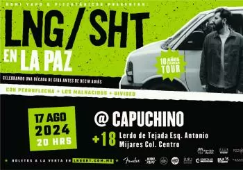 Lng Sht 10 Años cansan Tour en La Paz