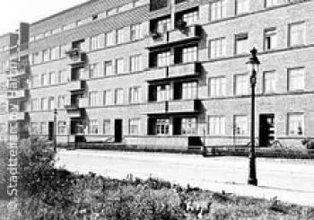 Fritz Schumacher Backsteinbauten in Hamm en Treffpunkt U-Bahn-Station Rauhes Haus Ostseite Eingang Morahtstieg 20535 HAMBURG