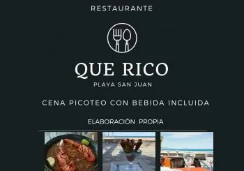 Cena con Barra Libre en Primera Línea de Playa en Alicante