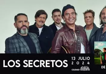 LOS SECRETOS EN EL FESTIVAL SOLIDARIO DE MÚSICA CIUDAD RAQUETA 13 JULIO 2024 en Madrid