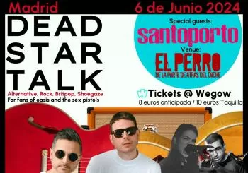 Dead Star Talk y Santoporto en El perro de la parte de Atrás del Coche en Madrid