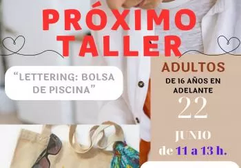 TALLER ADULTOS -Bolsa de piscina decorada con lettering en TOLEDO
