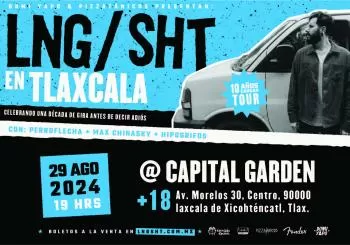 Lng Sht 10 Años cansan Tour en Tlaxcala