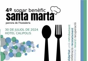 4º Sopar benèfic Santa Marta 2024 del Gremi d´hostaleria de Sitges