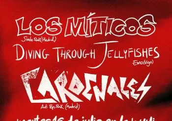 Los Míticos + Cardenales + Diving Through Jellyfishes en Madrid