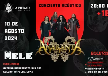 Anabanta en concierto acústico en La Piedad Live Music en CDMX Ciudad de Mexico