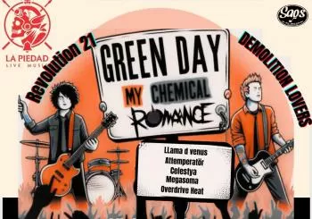 TRIBUTO A GREEN DAY + MY CHEMICAL ROMANCE en CDMX Ciudad de Mexico