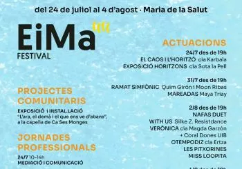 Festival EiMa 2024 · 31 de juliol en Maria de la Salut