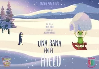 Una rana en el hielo en Madrid