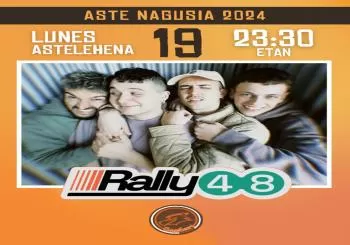 Concierto de RALLY48 en Txosna Aixeberri Konpartsa