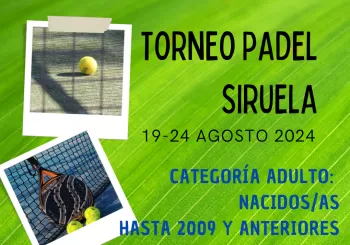 Torneo pádel adulto 2024 en Siruela