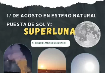HUERTA MARINA ESTERO NATURAL : PUESTA DE SOL Y SUPER LUNA en PUERTO REAL