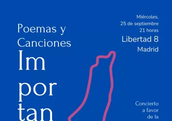 Poemas y Canciones a favor de UNRWA (JCLax y amistades) en Madrid