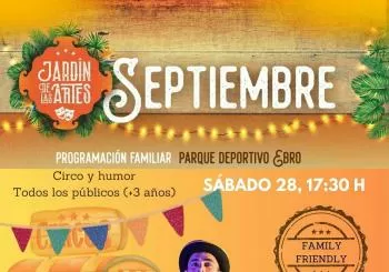 TALLER Y ESPECTÁCULO DE CIRCO. Cía Román La Raspa. EL JARDÍN DE LAS ARTES. Zaragoza