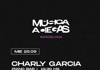 Música a Ciegas: Charly García, Piano Bar en BARCELONA