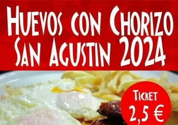 Huevos con Chorizo Fiestas de San Agustín en FRESNO EL VIEJO