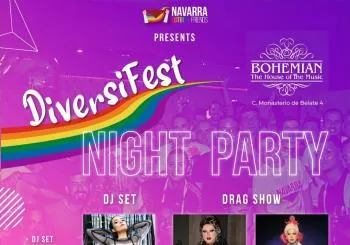 Sábado 28/9/2024 21:00 H “DIVERSIFEST NIGHT PARTY” en Pamplona