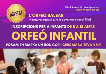 CANTA A L'ORFEÓ INFANTIL BALEAR! en Palma
