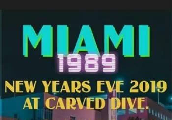 Entradas NYE 2019 Party like its 1989 carveddive en Carved Dive