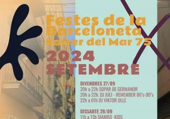 FESTA MAJOR LA BARCELONETA CARRER DEL MAR 75 27,28 i 29 sept en BARCELONA