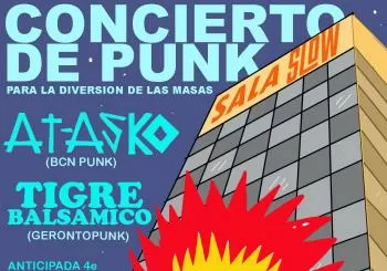 AT-ASKO y TIGRE BALSÁMICO punk en directo Barcelona