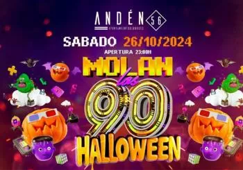 Entradas con descuento para Molan los 90 Halloween en la sala Andén Burgos