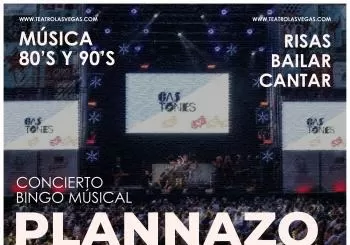 Bingo musical + consumición en Teatro Las Vegas en Madrid