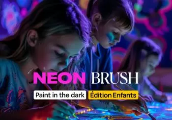 Neon Brush Kids : Un atelier de peinture sous les néons en famille en Toulouse