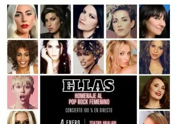 ELLAS( HOMENAJE AL POP ROCK FEMENINO) EN CIUTADELLA TEATRE UKALARI CALÓS