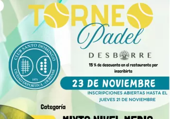 TORNEO DE PÁDEL CLUB SANTO DOMINGO en Madrid