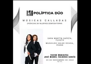 SARA MARTÍN GARCÍA, FLAUTA; MUSKILDA SALAR OCHOA, PIANO - MÚSICAS CALLADAS. CRÓNICAS DE MUJERES COMPOSITORAS en Trebujena