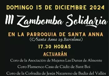 III Zambomba Solidaria en Barcelona