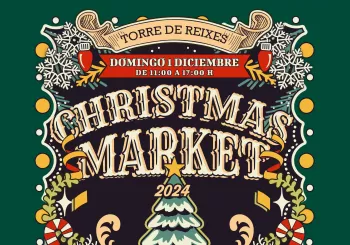 Acceso casita Papá Noel - Christmas Market en Alicante