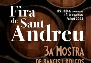 Fira de Sant Andreu. 3A Mostra de Vins Rancis i Dolços del Priorat en Falset