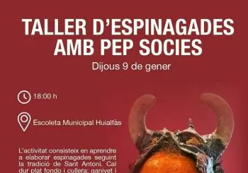 TALLER D'ESPINAGADES AMB PEP SOCIES en sa Pobla